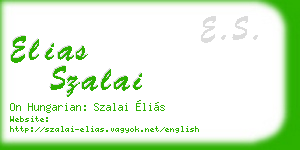 elias szalai business card