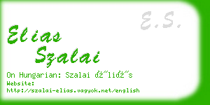 elias szalai business card